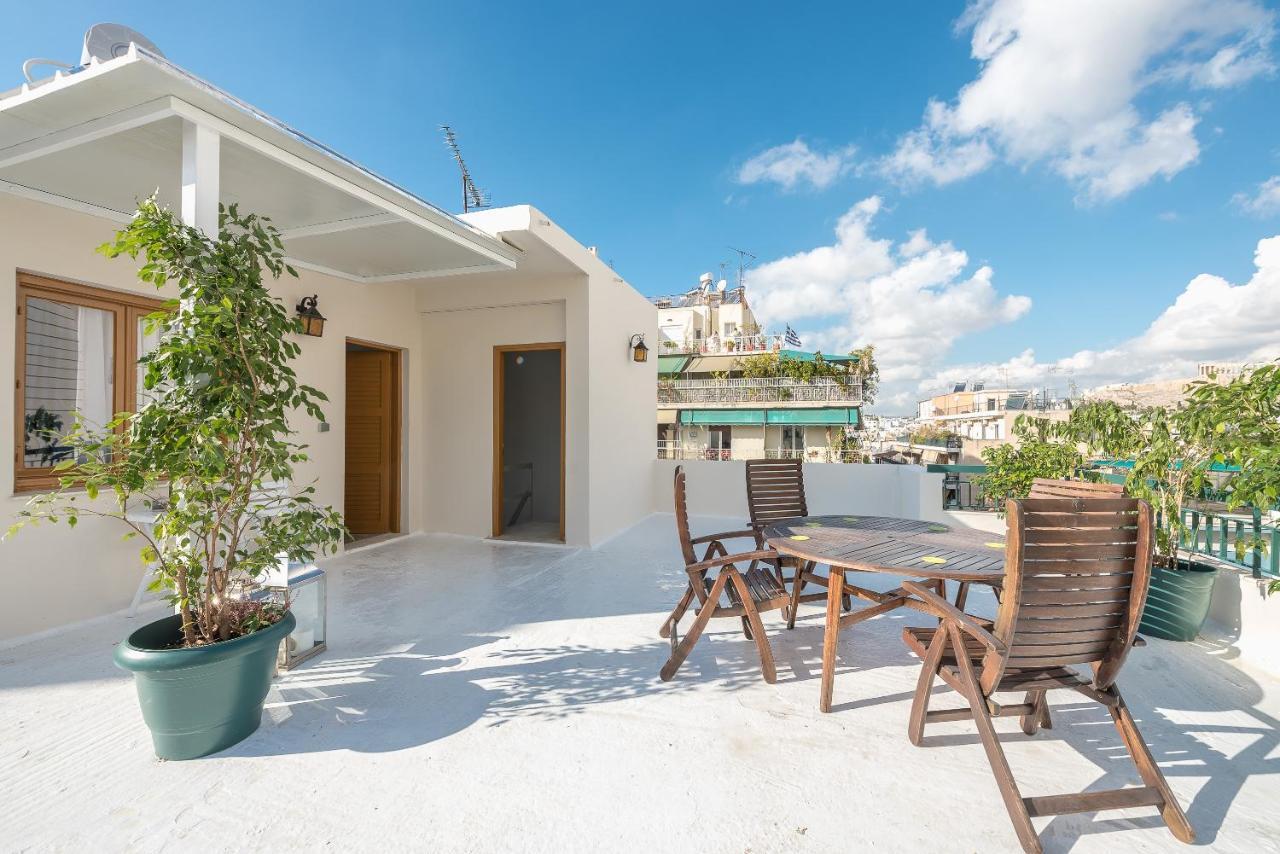 Ferienwohnung Blue Couple House Athen Exterior foto